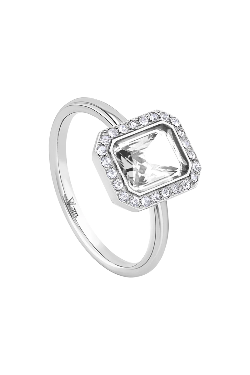 Pavé Emerald Ring
