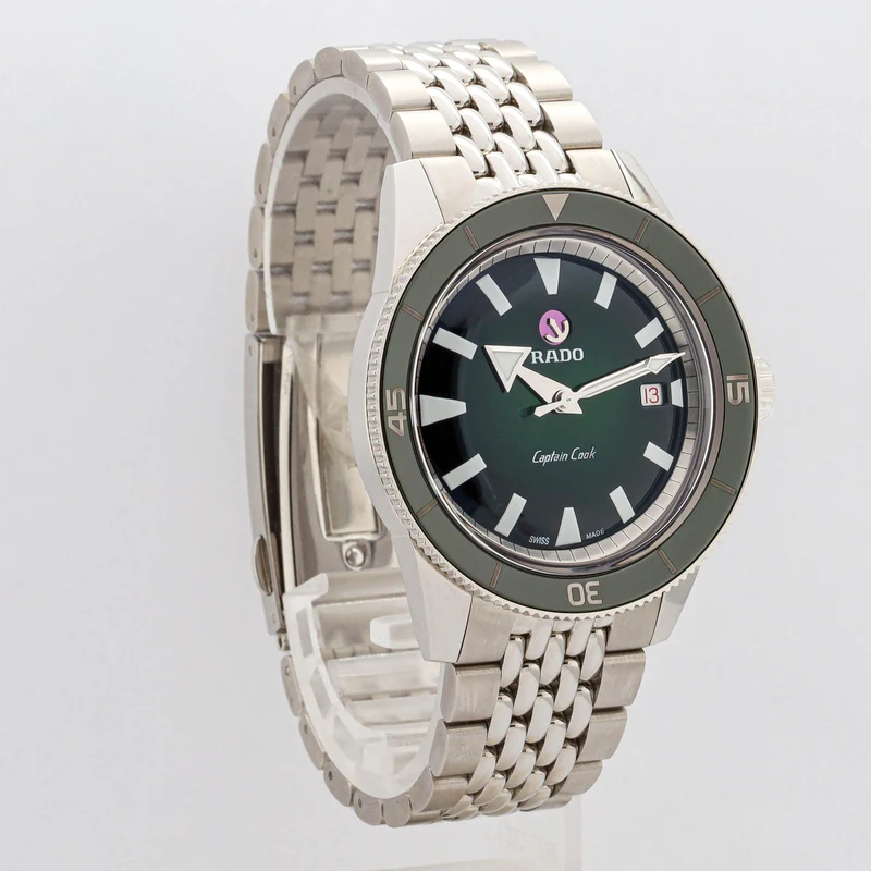 Rado Hyper Chrome Captain Cook 42 R32505318 Green Dial 2026 NEW!