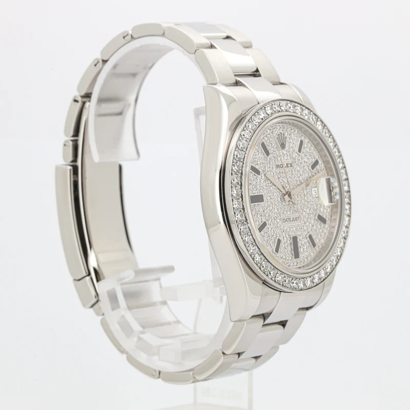 Rolex Datejust II 41 116300 Diamond Dial Iced Out Oyster