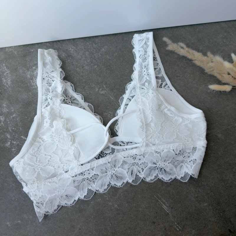 Spitzen Bralette - Weiß (neu)