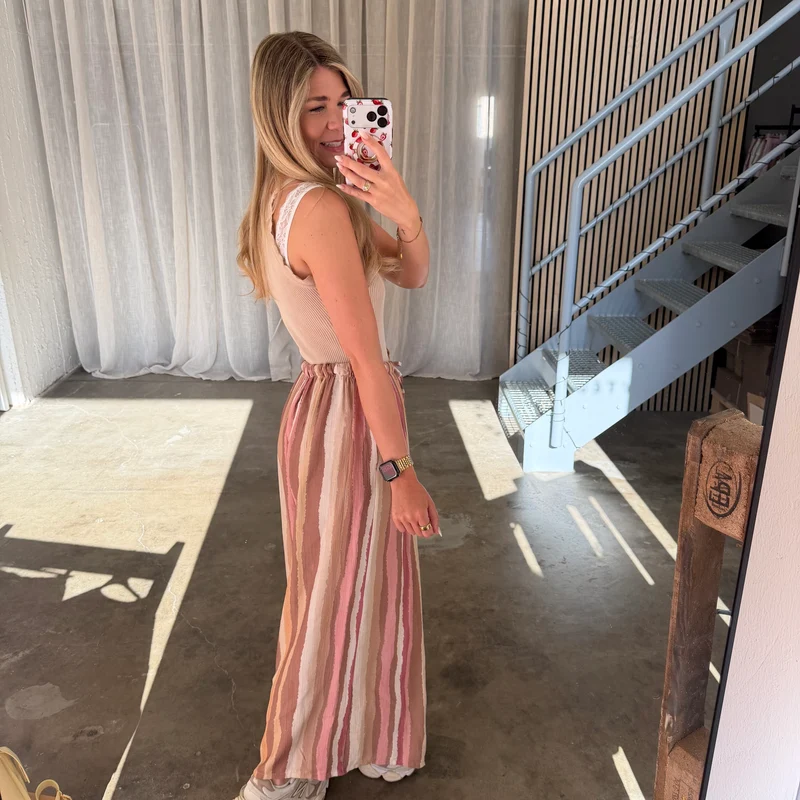 Amalfi Hose Stripes - Rosa