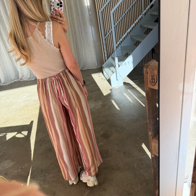 Amalfi Hose Stripes - Rosa