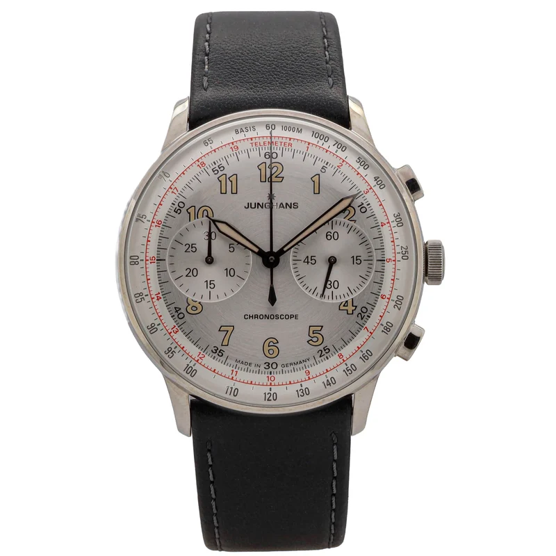 Junghans Meister Telemeter Chronoscope 40,8 27/3380.02 10/25 Restgarantie Neu