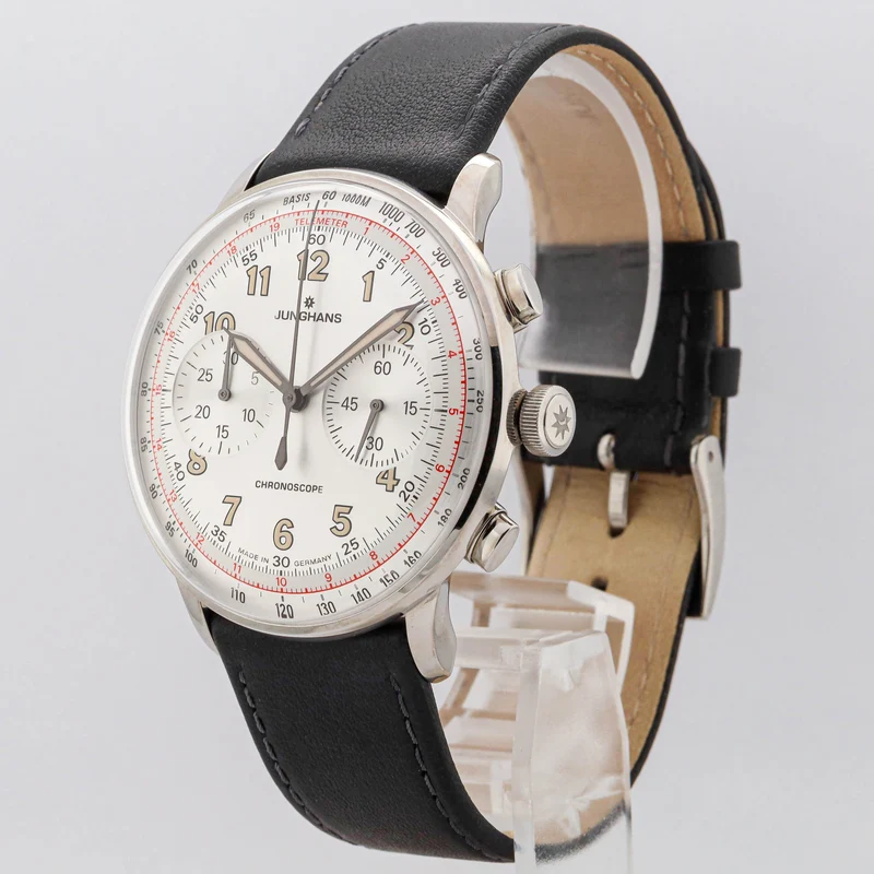 Junghans Meister Telemeter Chronoscope 40,8 27/3380.02 10/25 Restgarantie Neu