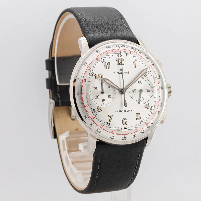 Junghans Meister Telemeter Chronoscope 40,8 27/3380.02 10/25 Restgarantie Neu