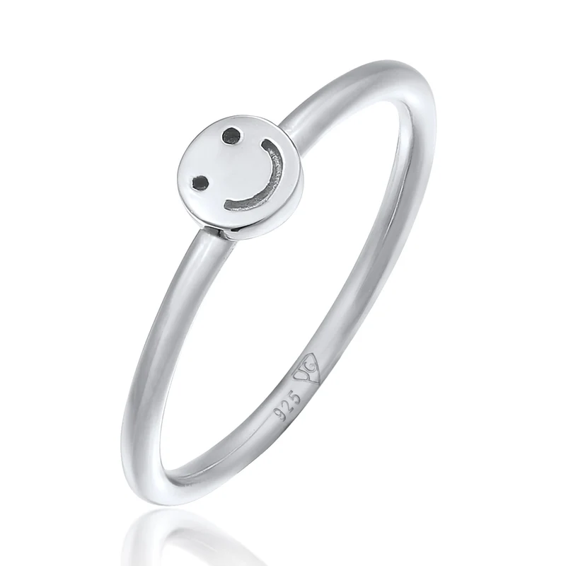 Pinky Ring mit Smiling Face