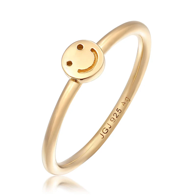 Pinky Ring mit Smiling Face