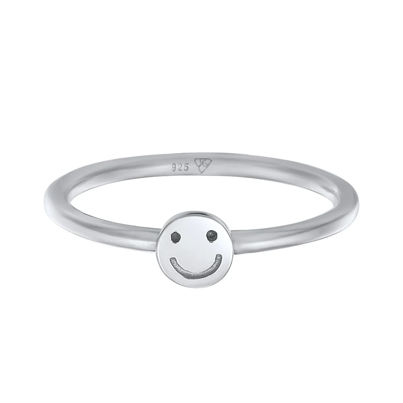 Pinky Ring mit Smiling Face