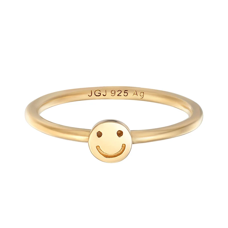 Pinky Ring mit Smiling Face