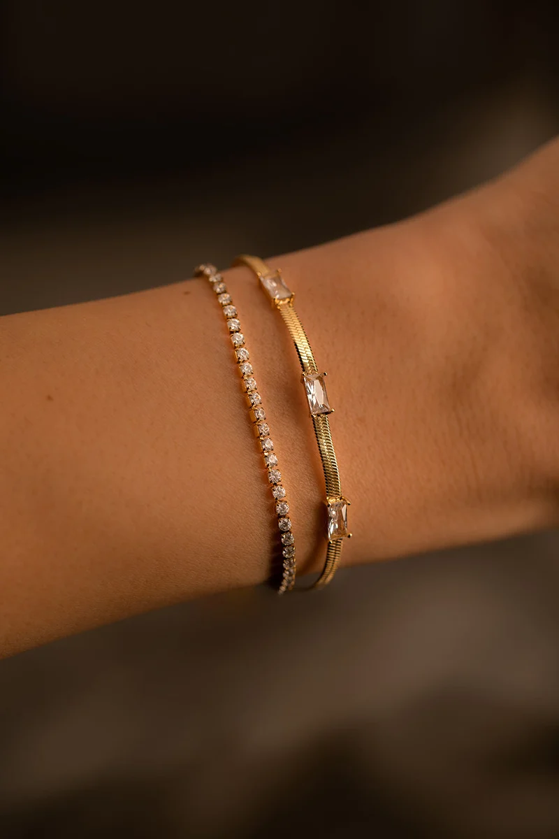 Sparkling Tennis Bracelet Slim