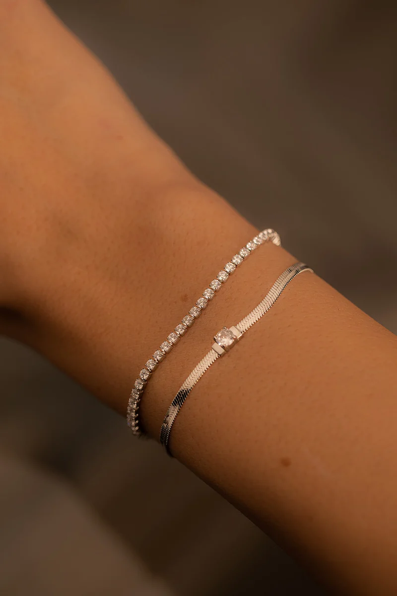 Sparkling Tennis Bracelet Slim