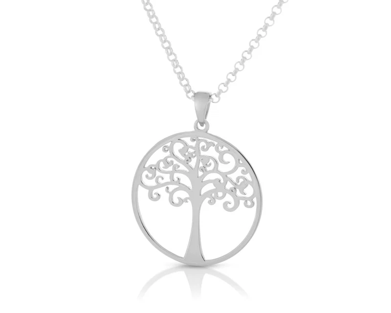 LEBENSBAUM 925er SILBER KETTE ANHÄNGER TREE OF LIFE