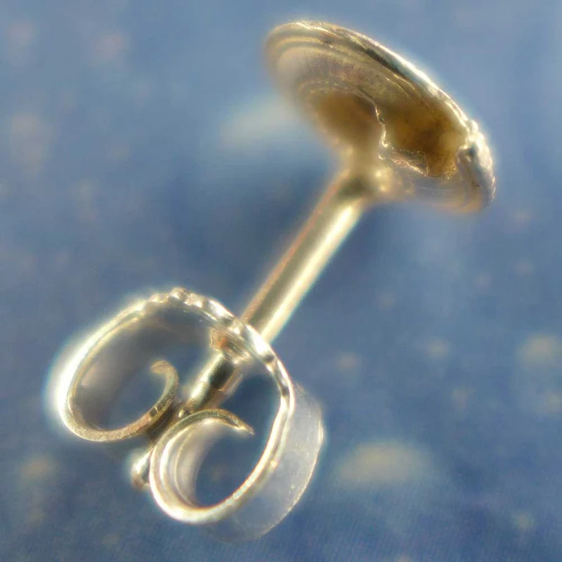 Silber Schnecke Ohrring Sonnenuhr xxs