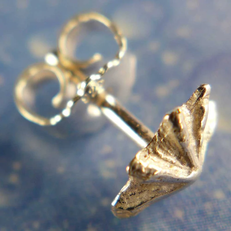 Silber Ohrstecker Napf Schnecke