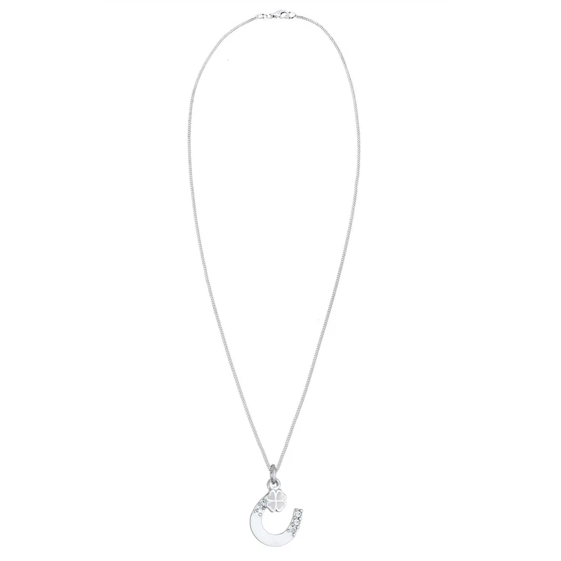 Halskette Hufeisen | Mit Kristallen von Swarovski® (Weiß)