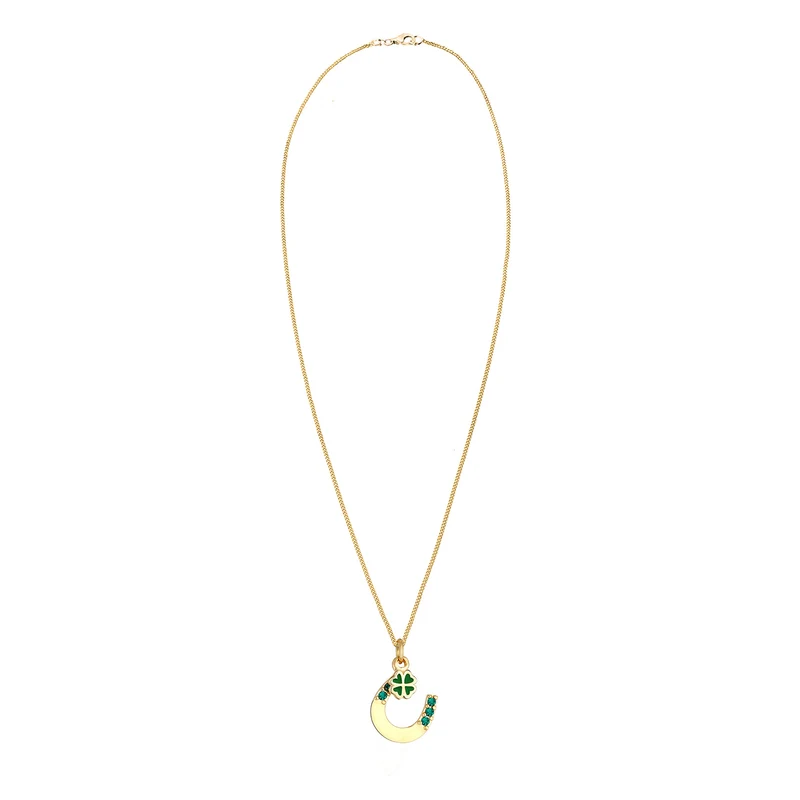Halskette Hufeisen | Mit Kristallen von Swarovski® (Weiß)