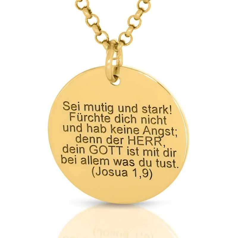 KETTE TAUFSPRUCH VERGOLDET GESCHENK TAUFE KOMMUNION GEBURT