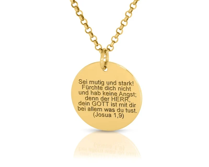 KETTE TAUFSPRUCH VERGOLDET GESCHENK TAUFE KOMMUNION GEBURT