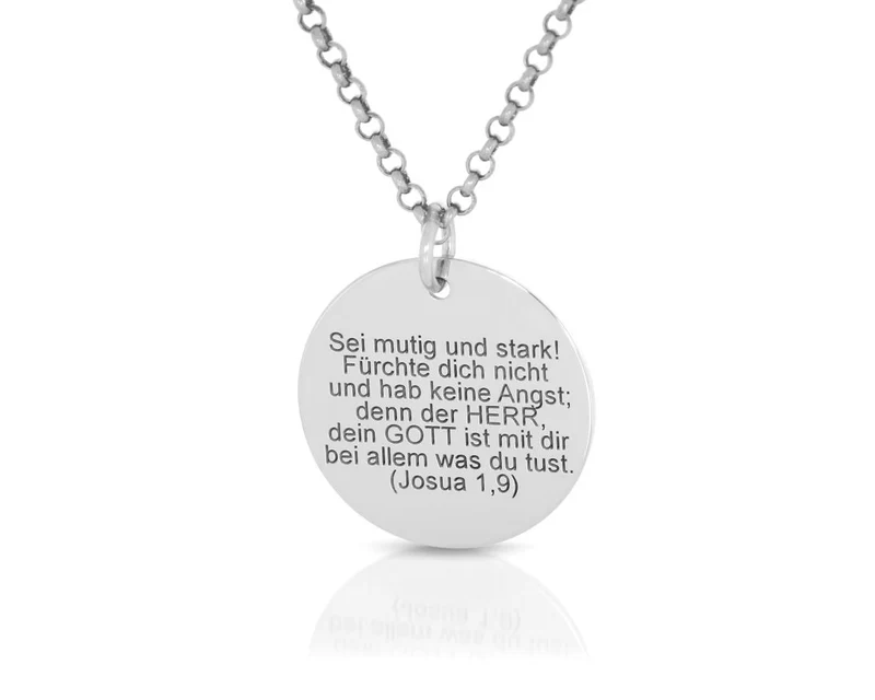 TAUFSCHMUCK MIT GRAVUR, KETTE ANHÄNGER 925 SILBER