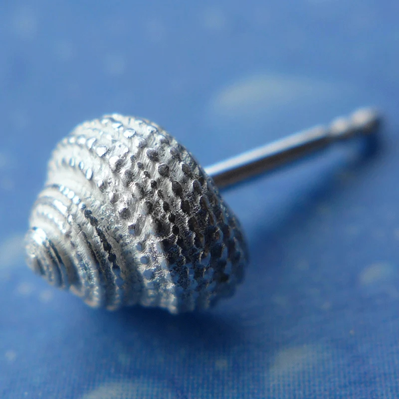 Silber Inselschmuck Ohrstecker Knopfschnecke geg.ho