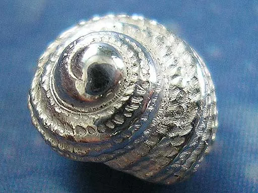 Silber Inselschmuck Ohrstecker Knopfschnecke geg.ho