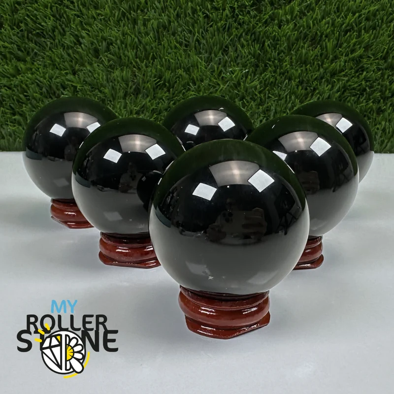 Obsidiankugel Himmelsauge (Regenbogen)