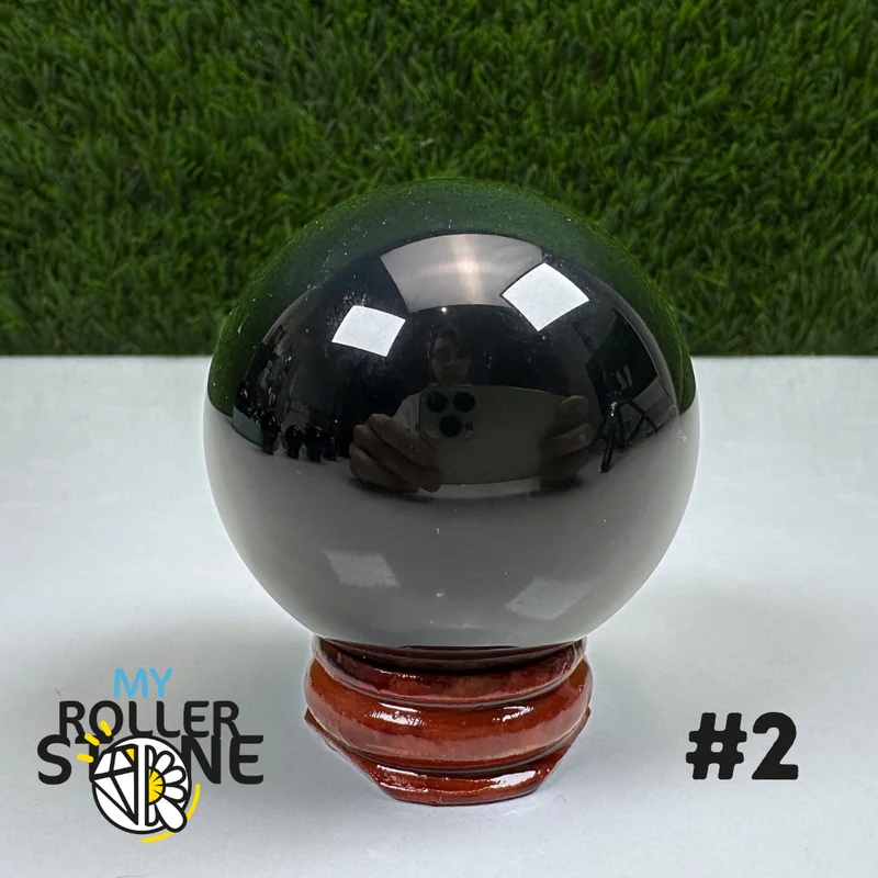 Obsidiankugel Himmelsauge (Regenbogen)