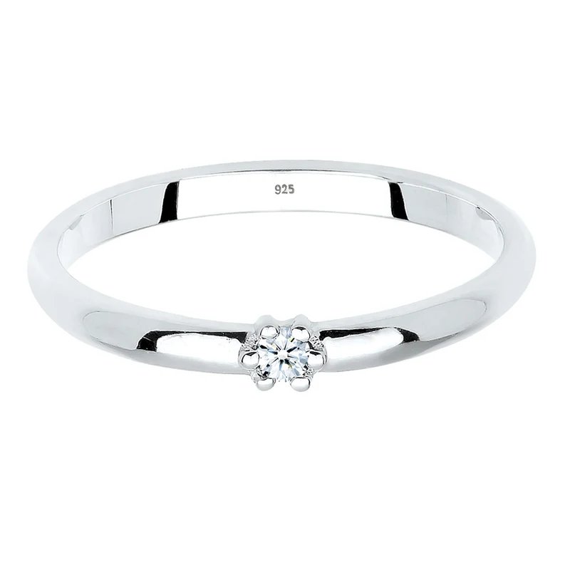 Verlobungsring | Diamant ( Weiß, 0,03 ct )