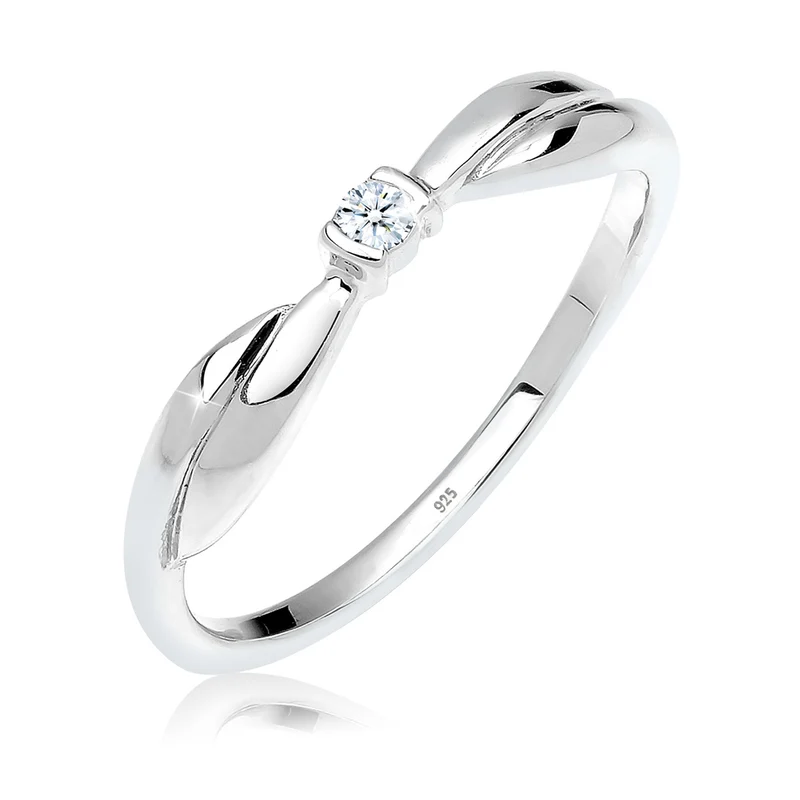 Verlobungsring | Diamant ( Weiß, 0,03 ct )