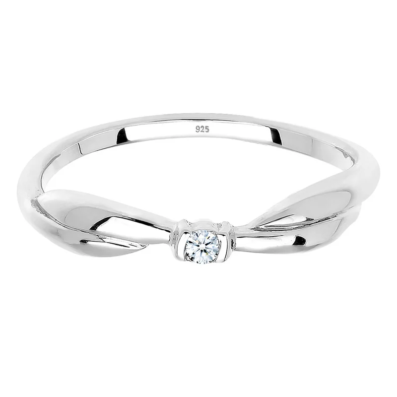 Verlobungsring | Diamant ( Weiß, 0,03 ct )