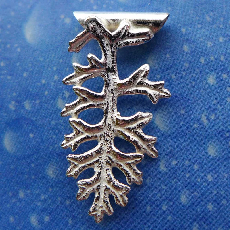 Silber Blatt small Anhänger