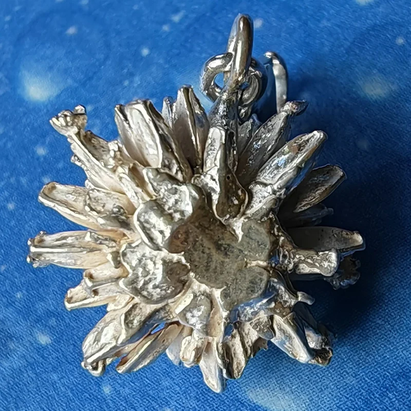 Blumen Schmuck Silber Teufelsabbiss