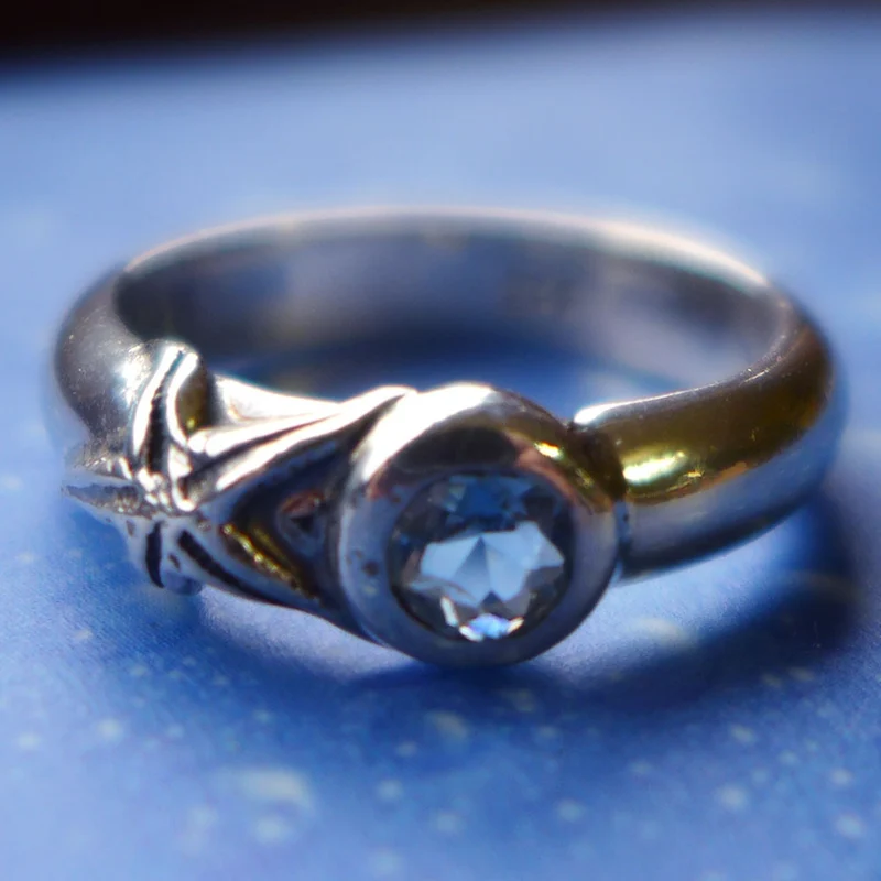 Seesternchen mit Turmalin Ring
