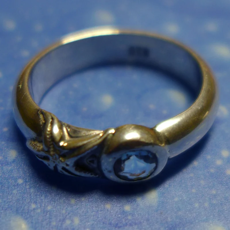 Seesternchen mit Turmalin Ring