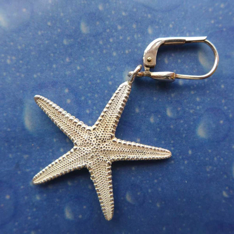 Seestern Silber Schmuck Ohrhänger m
