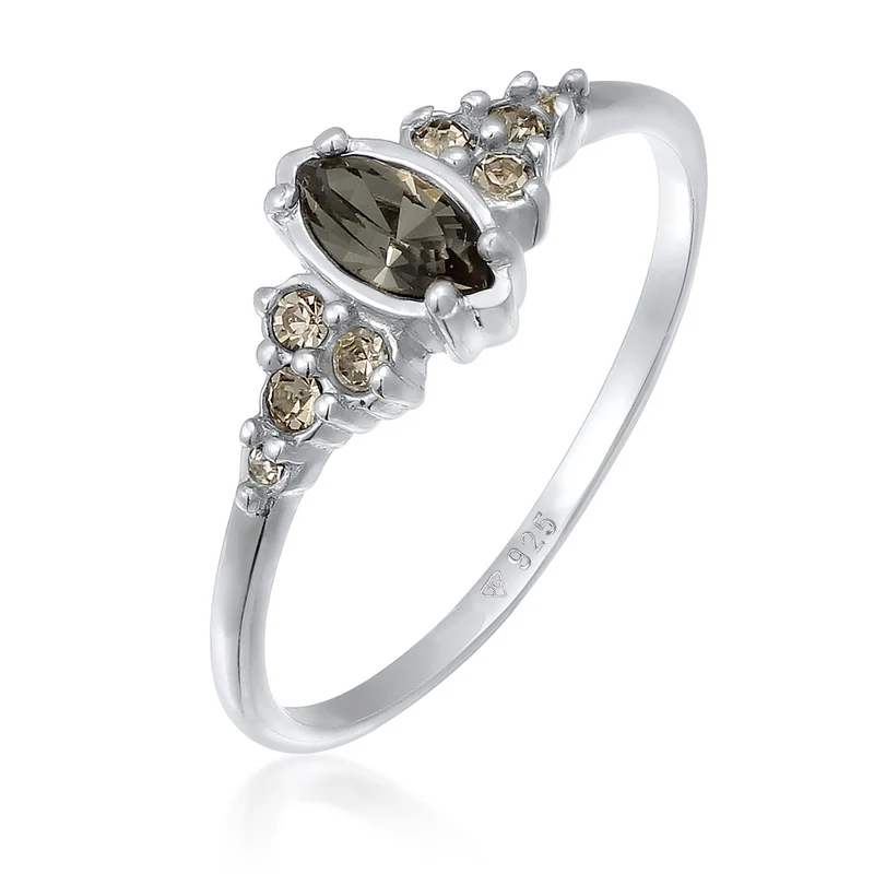 Verlobungsring Marquise | Kristall (Grau)