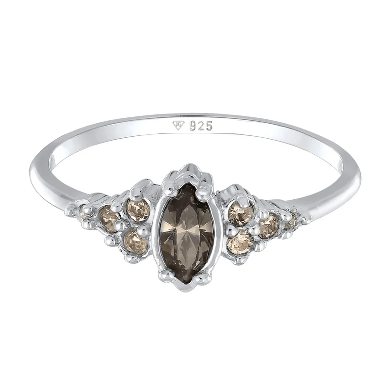 Verlobungsring Marquise | Kristall (Grau)