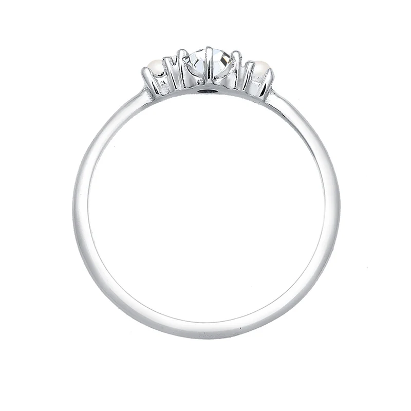 Ring | Perle, Kristall ( Weiß )