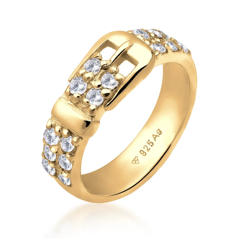 Ring Gürtel | Mit Kristallen von Swarovski® (Weiß)