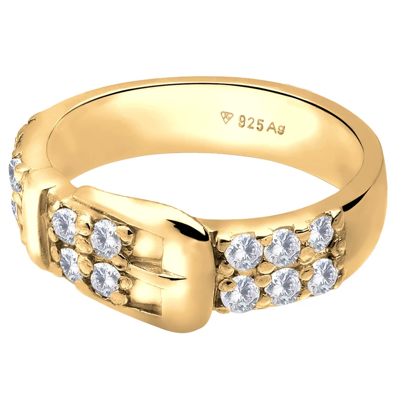 Ring Gürtel | Mit Kristallen von Swarovski® (Weiß)