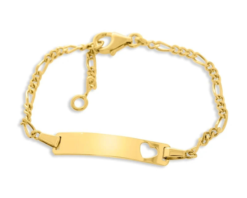 ARMBAND GRAVUR VERGOLDET, ID ARMKETTCHEN KINDER GOLD