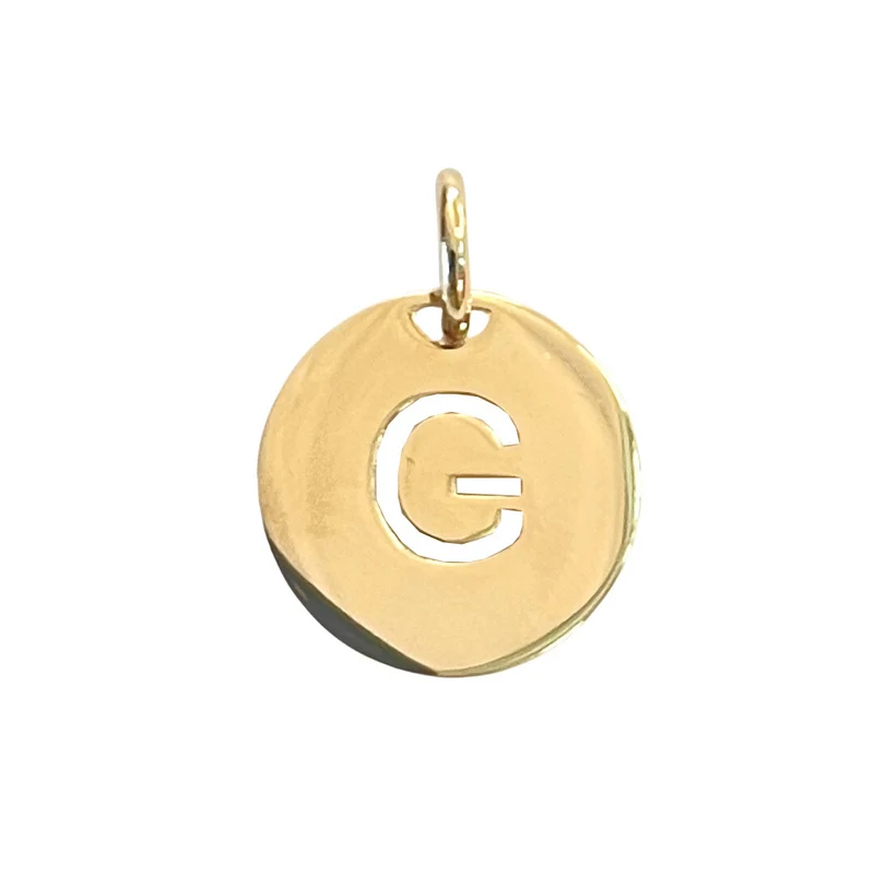 Ketting Open Initial - Verguld - Initial Ketting