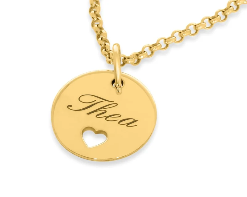 SCHMUCK GRAVUR NAME VERGOLDET TAUFGESCHENK