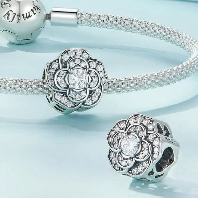 Beautiful Rose Charm | CZ