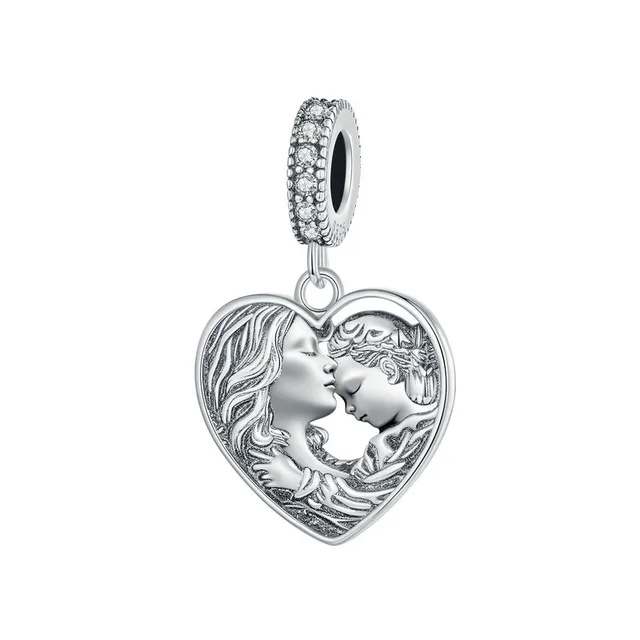 "My Safe Place" Mother & Daughter Dangle Charm | CZ