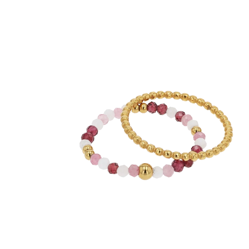Lola Gemstone Beaded Ring