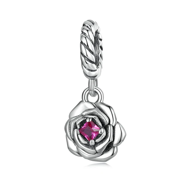 Petite Rose Dangle Charm | CZ