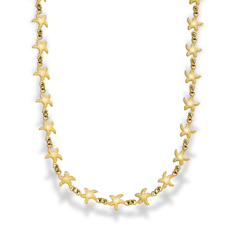 Golden Sea Star Kette 14K Vergoldet