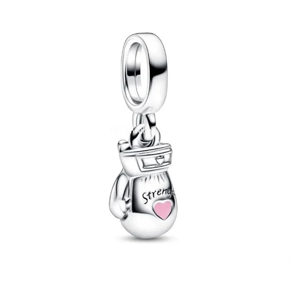 "Strength" Engraved Boxing Gloves Charm | EN