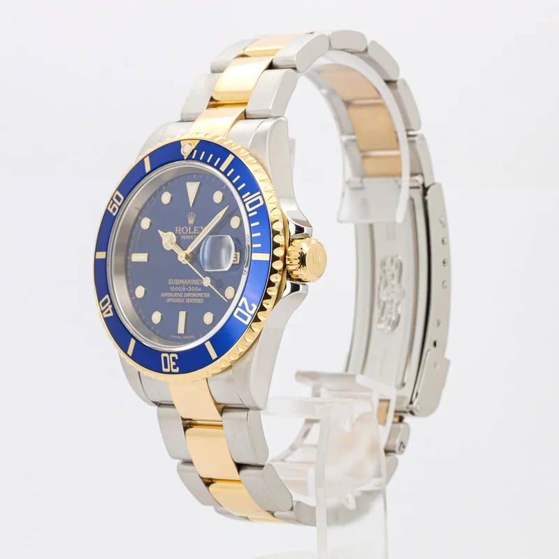 Rolex Submariner Date 40 16613 Edelstahl/Gold Blue Dial